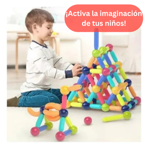 JUGUETE MAGNETICO 64 PCS