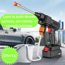 Hidrolavadora Portátil con Dos Baterías