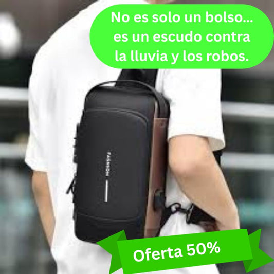 Bolso Bandolera Antirrobo Impermeable