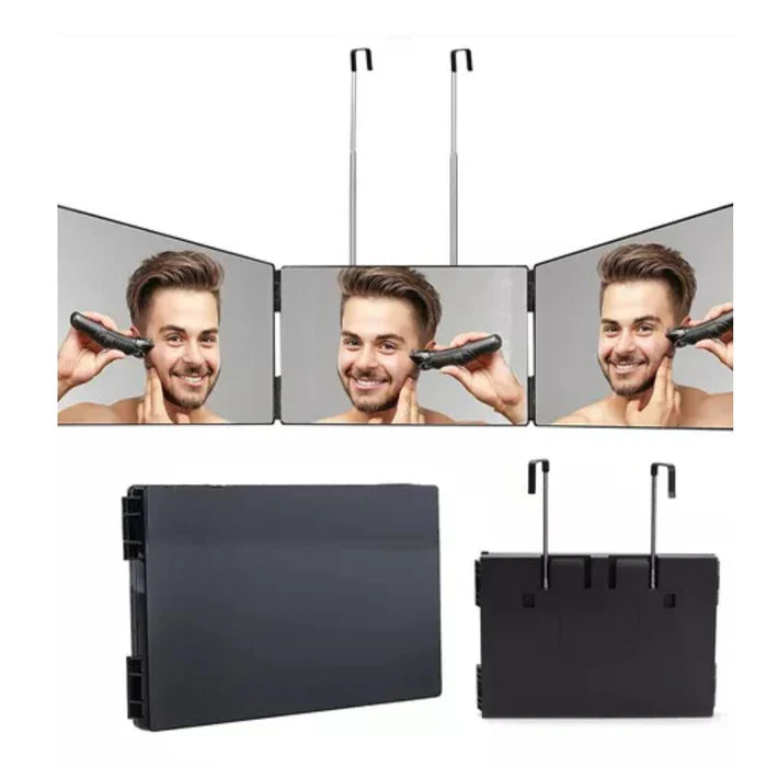 H - Espejo De 3 Vías De Corte De Pelo