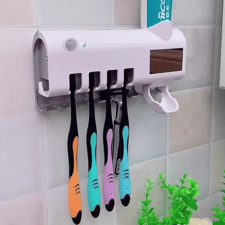 Dispensador de Pasta + Porta Cepillos UV