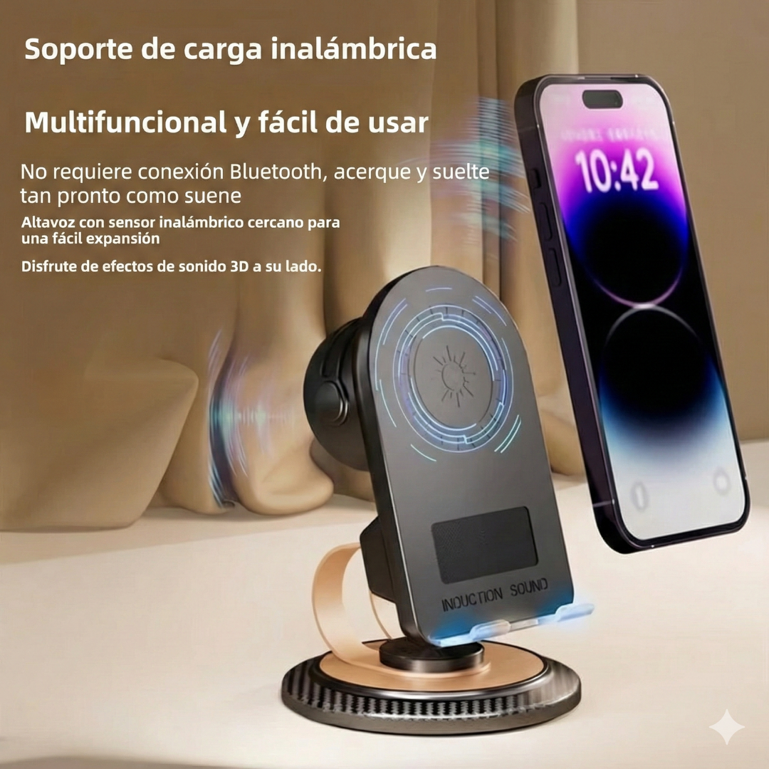 Soporte Teléfono Cargador Inalámbrico