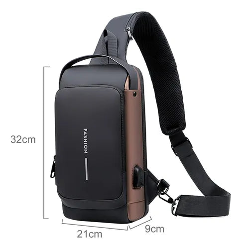 Bolso Bandolera Antirrobo Impermeable