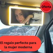 L - ESPEJO LED RECARGABLE AUTO
